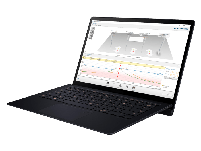 Laptop with dashboard Device Explorer - Cross Point